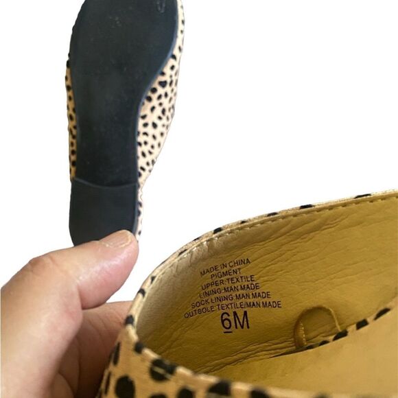 Matisse Cheetah Leopard Leather Mules Size 6 - Picture 5 of 6